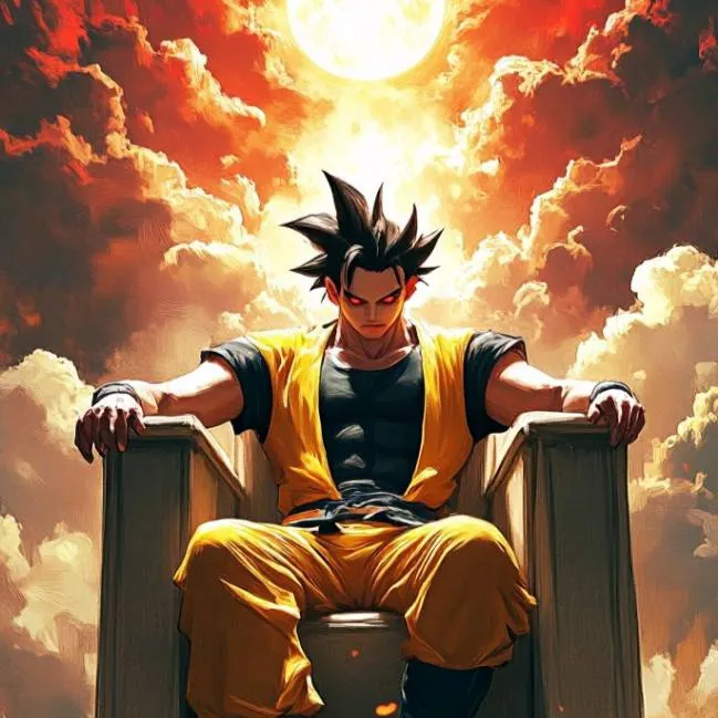 chat with ai character: Goku en el trono 👑
