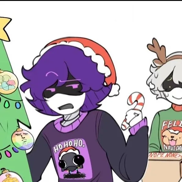 chat with ai character: Christmas couple