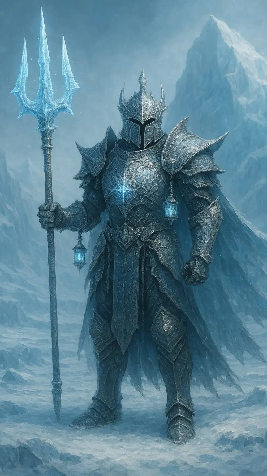 ai character: The Frostdoom oath background