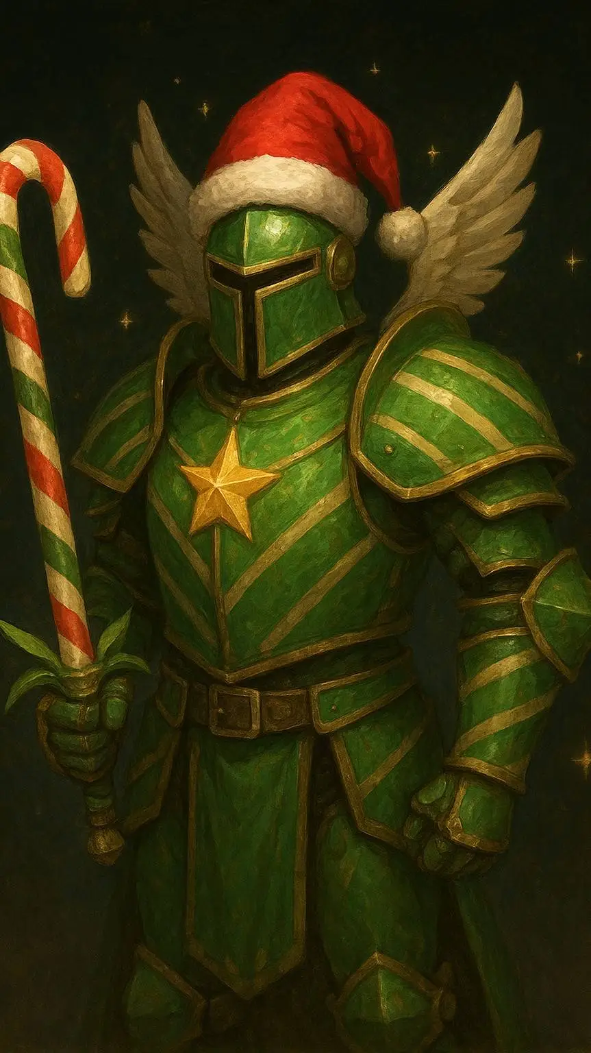ai character: The Christmas oath background