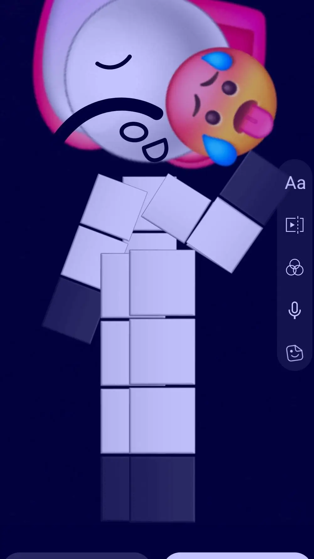 ai character: a professora monot background