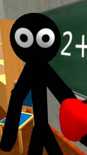ai character: stickman teacher background