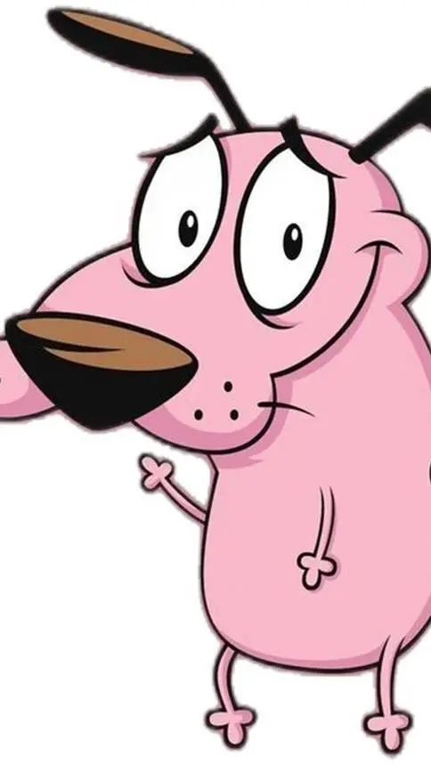 ai character: coraje el perro  background