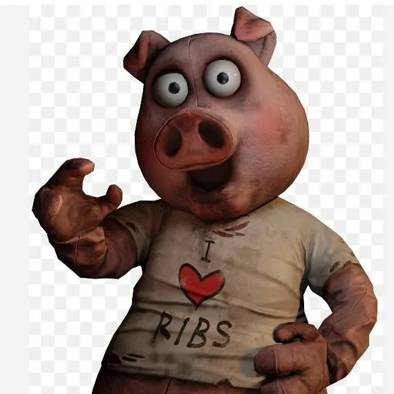 chat with ai character: hangry the pig