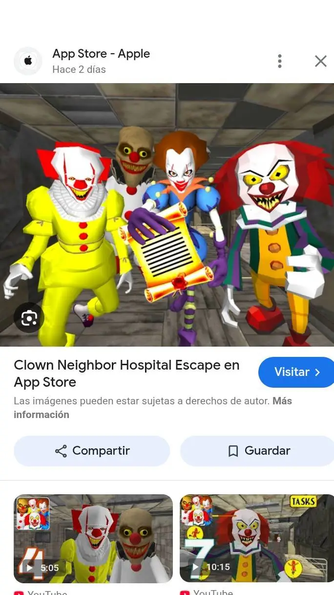 ai character: clown hospital  background