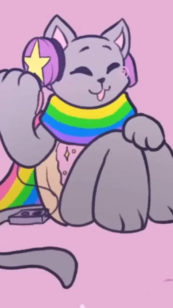 ai character: Nyan cat background