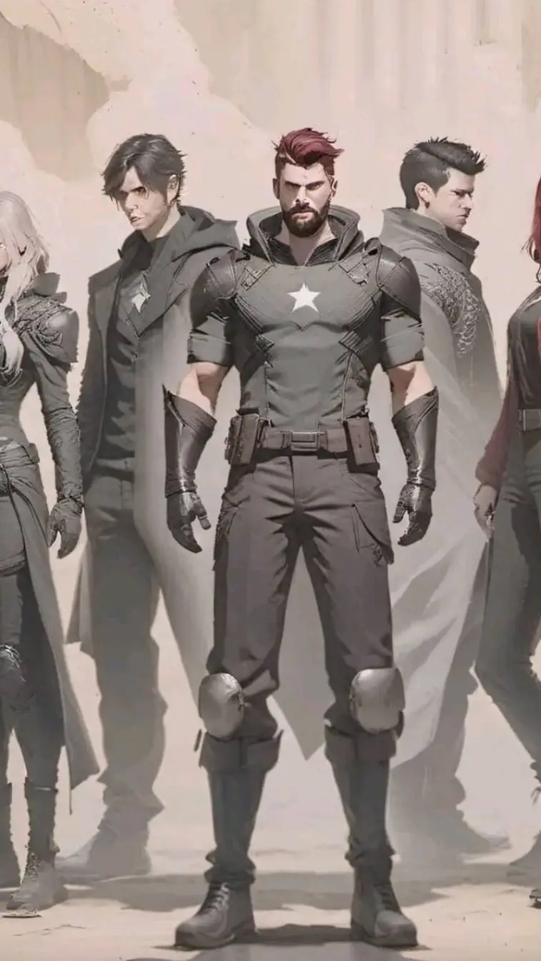 ai character: avengers  background
