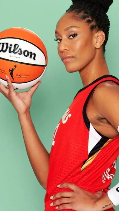 ai character: A'Ja Wilson  background