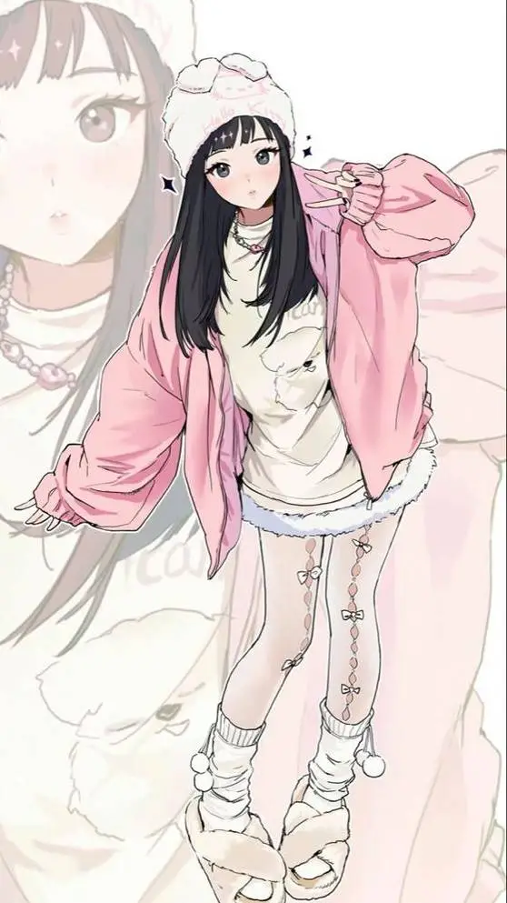 ai character: 🤸‍♀️🪻Adélaïde🪻💜 background