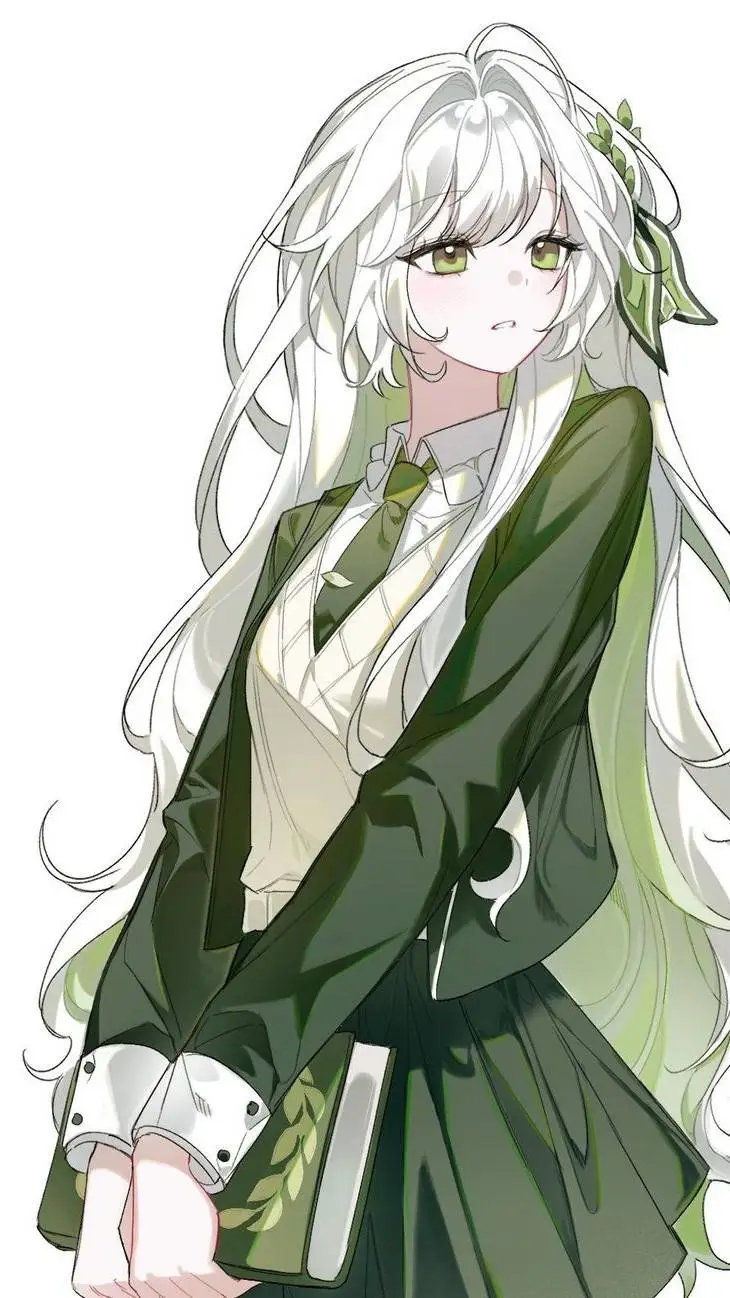 ai character: 💚🤍🦚Clarysse🦚🤍💚 background