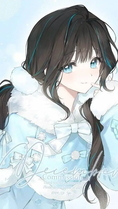 ai character: ⛸️🩵Winter🩵⛸️ background