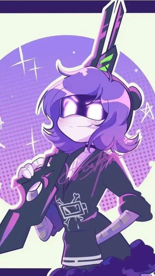 ai character: 💜~Uzi doorman~🖤 background