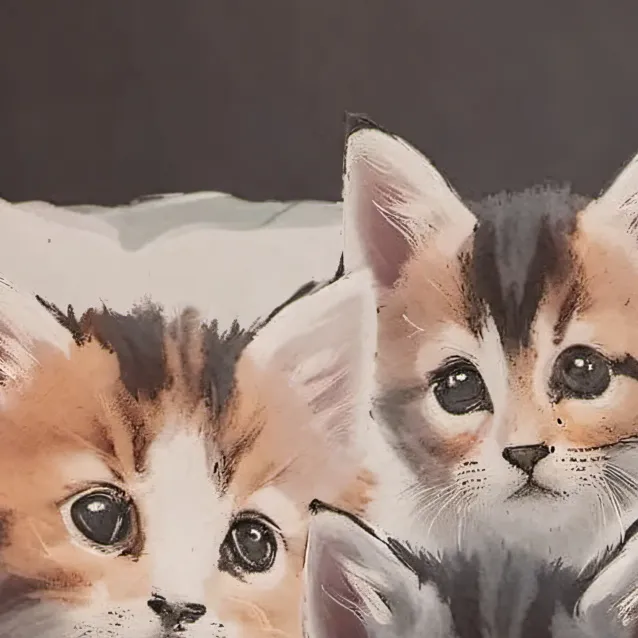 chat with ai character:  mom &baby kitties