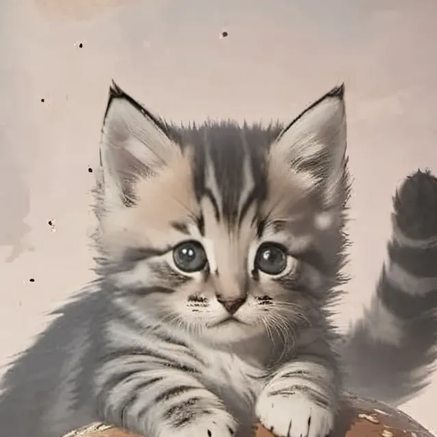 chat with ai character: kitten eat burger