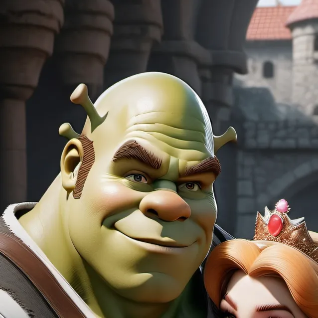 chat with ai character: Shrek &mario