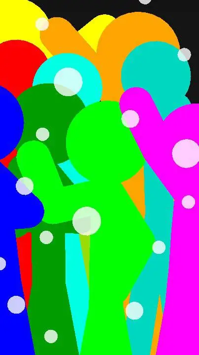 ai character: Mi mundo de color background
