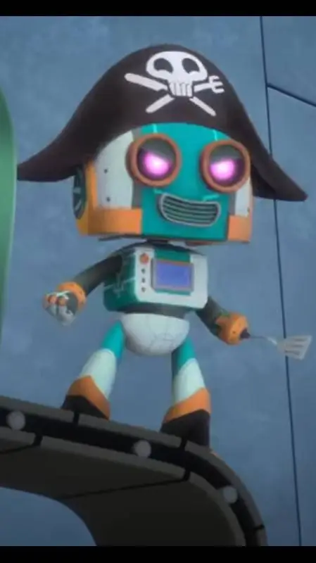 ai character: Robot pirata background