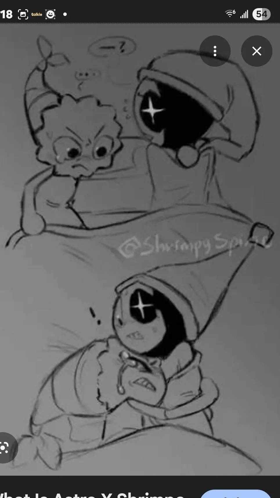 ai character: shrimpo(bad dream) background