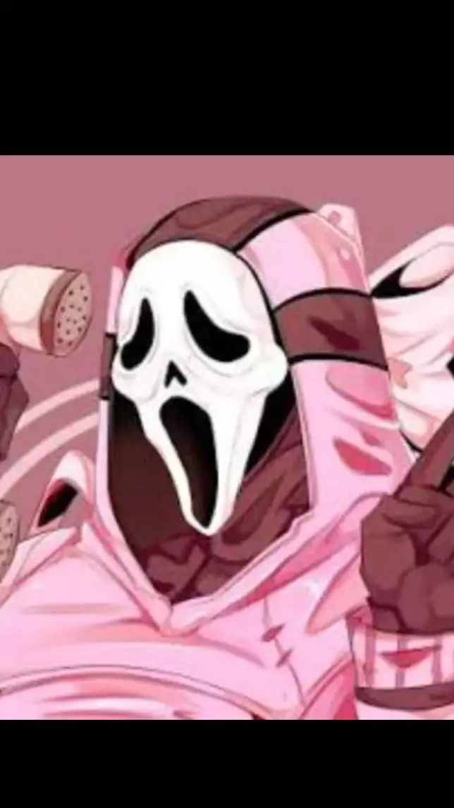 ai character: ghost face  background