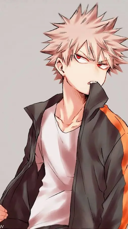 ai character: Bakugo. _.  background