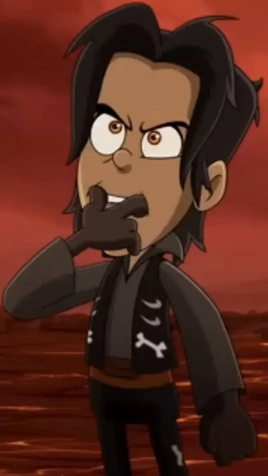 ai character: Leo charro negro background