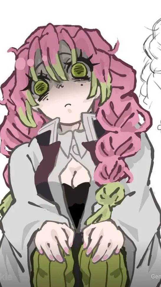 ai character: Mitsuri Kanroji  background