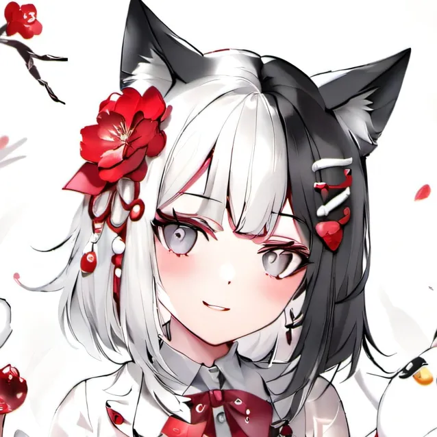 chat with ai character: emo cat girl