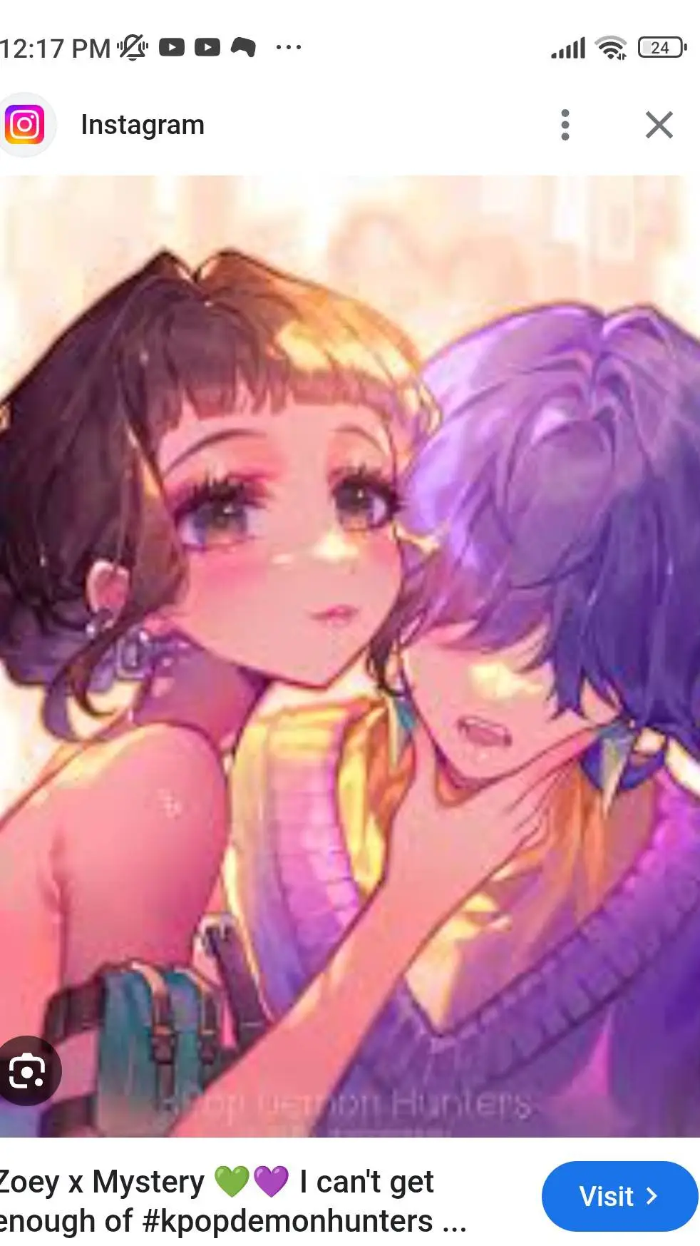 ai character: k-pop demon hunter background