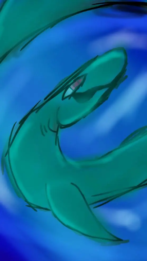 ai character: oceano profundo background