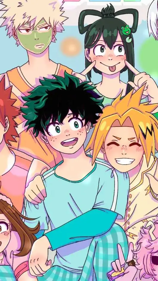 ai character: mha soirée pyjama background