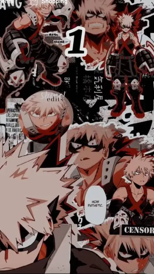 ai character: mha Noël Bakugo🧡💥💢 background