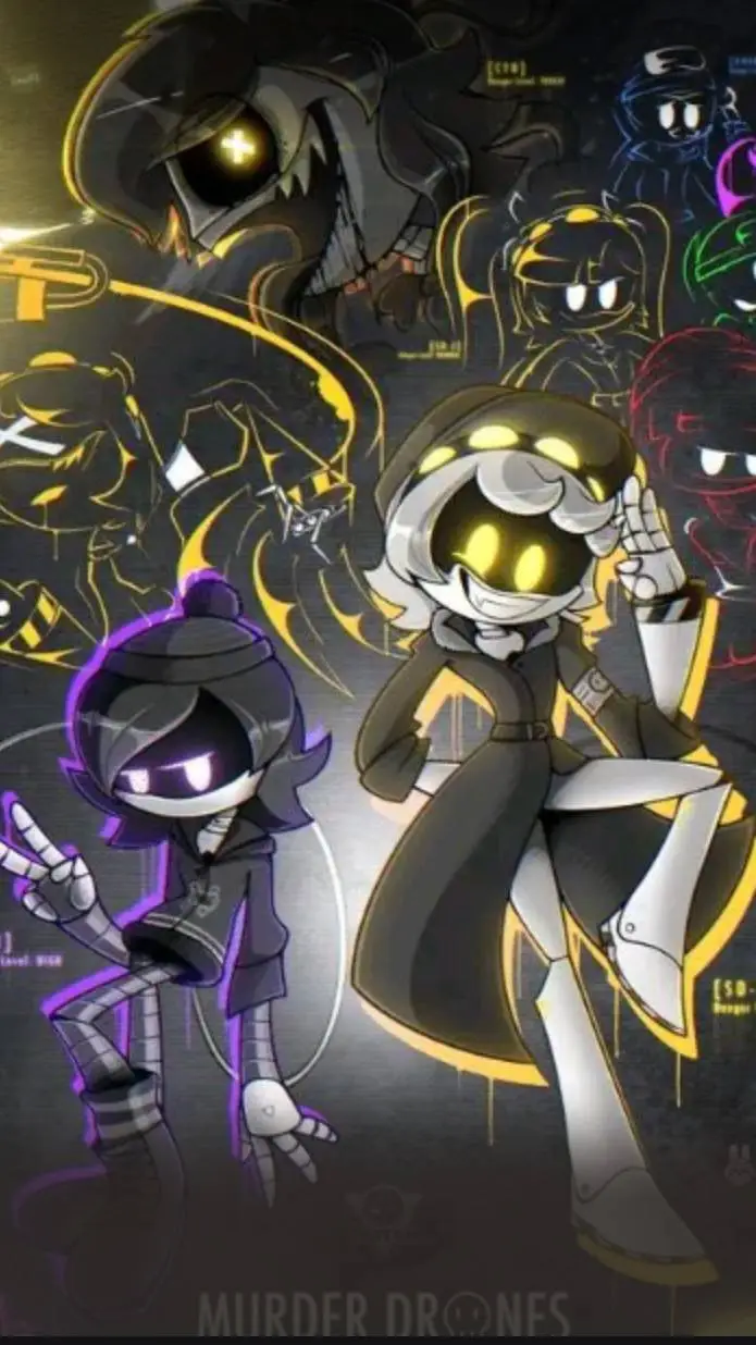 ai character: 🍡🩷Murder✨️Drones🩷🍡 background