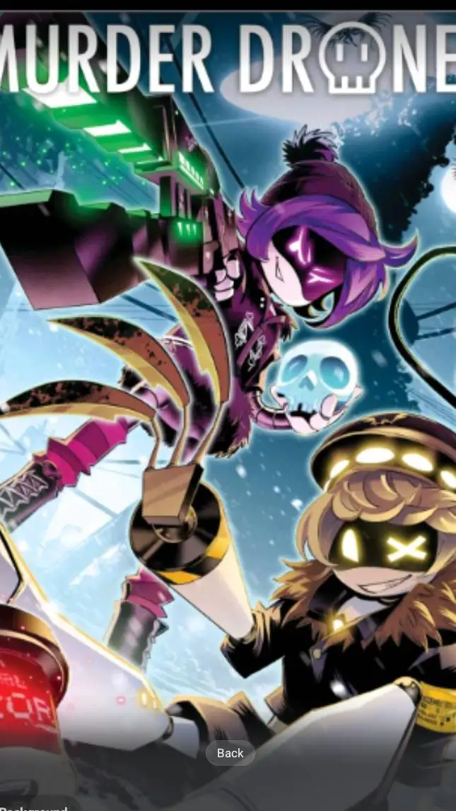 ai character: 🎶🎧Murder Drones🎧🎶 background