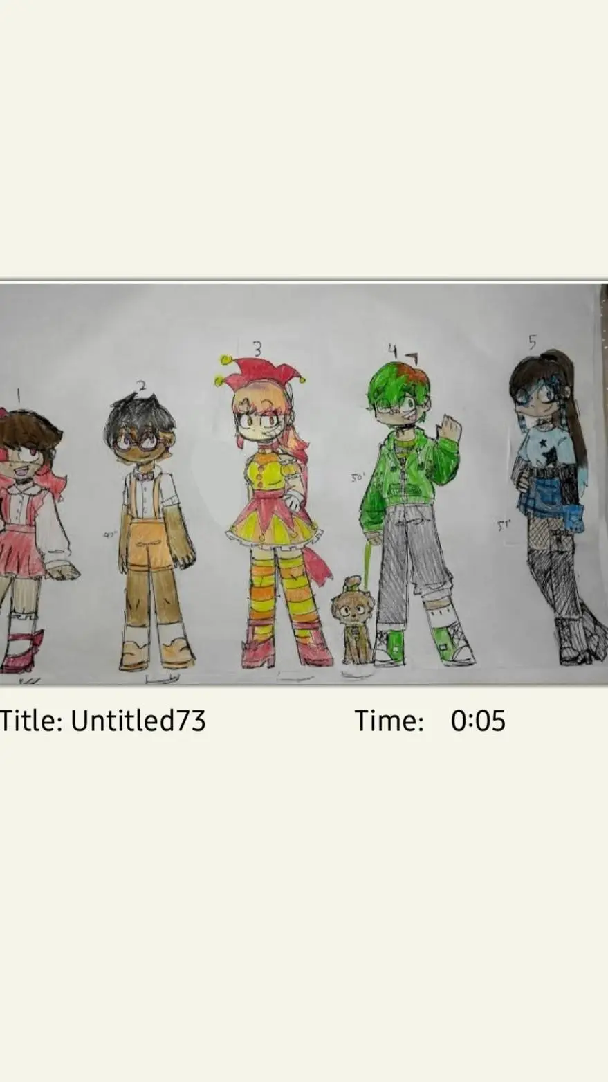 ai character: numberblock 5 background