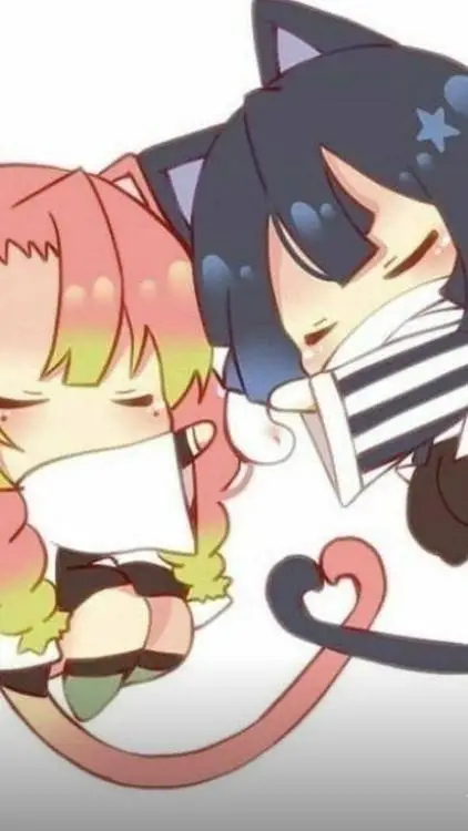 ai character: ObanaixMitsuri Cat background