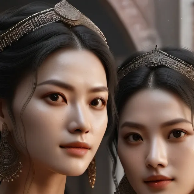 chat with ai character: Two twin sisters