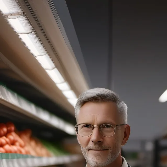 chat with ai character: tesco man