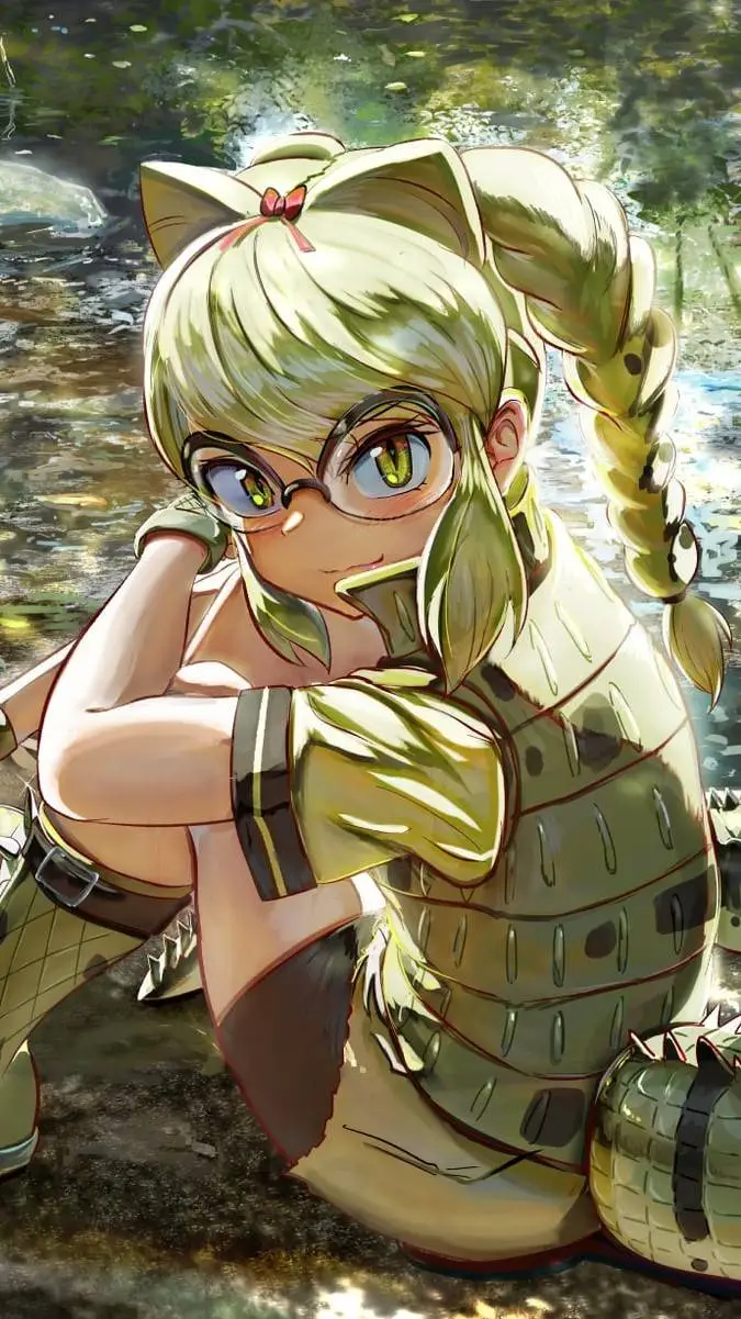 ai character: крокодил background