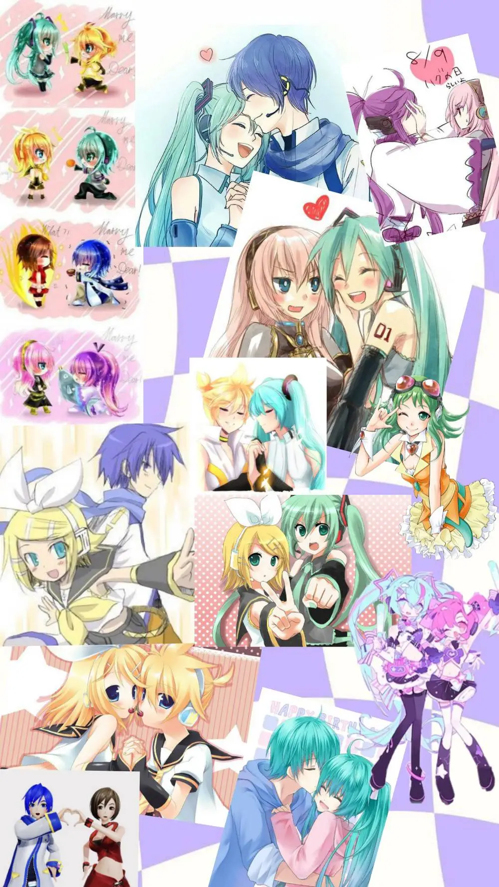 ai character: Amor Vocaloid background