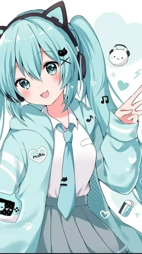 ai character: Hatsune Miku background