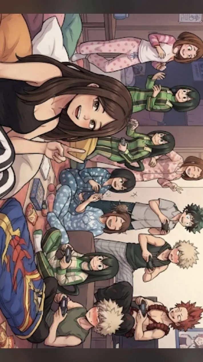 ai character: MHA sleepover 💤 background