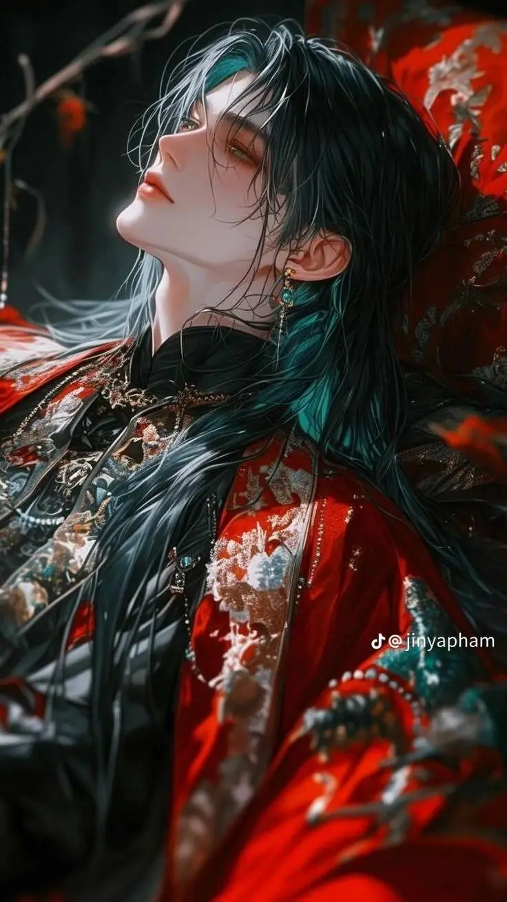 ai character: Red background