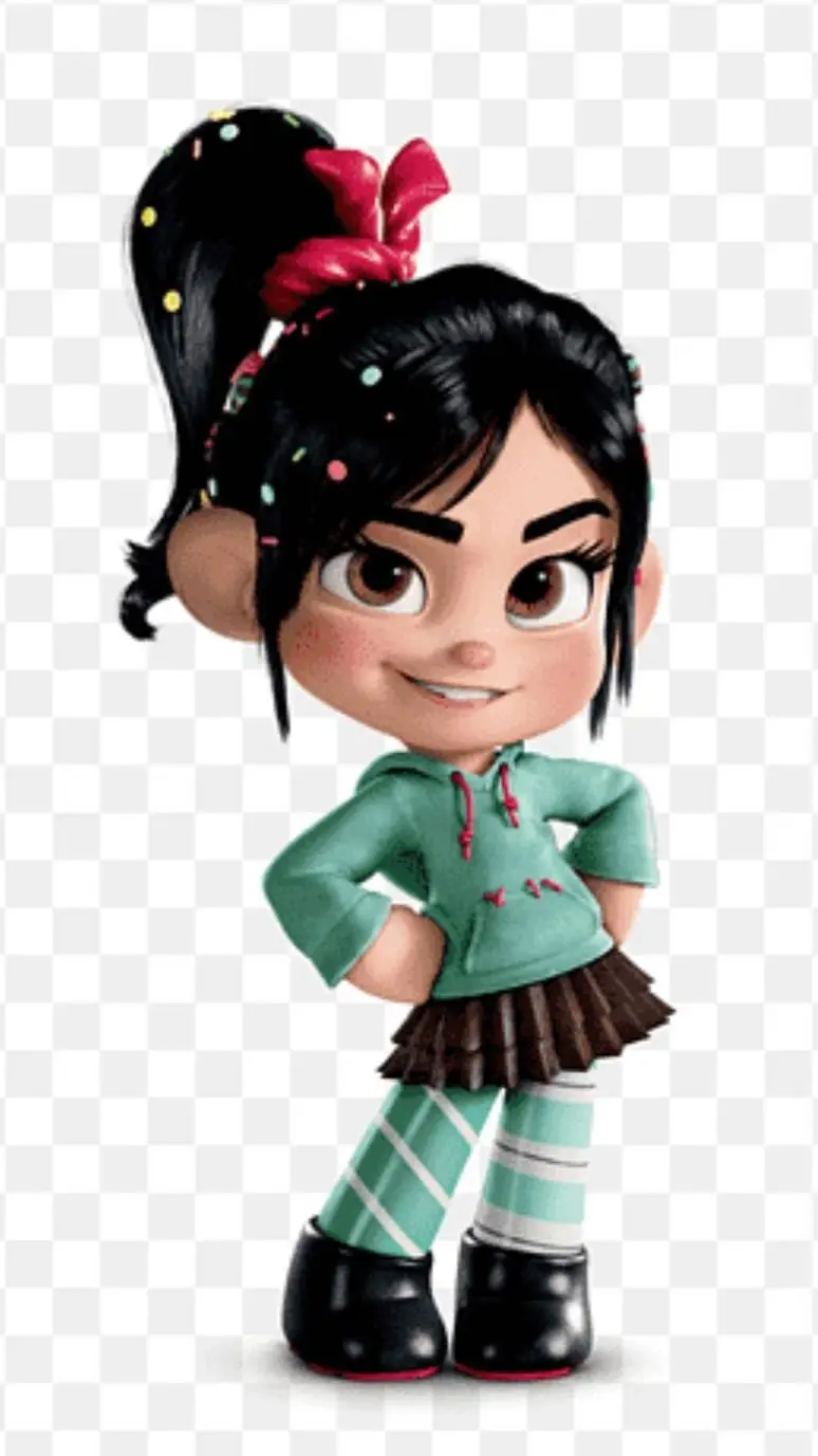 ai character: Vanellope  background
