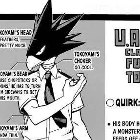 chat with ai character: Tokoyami Fumikage