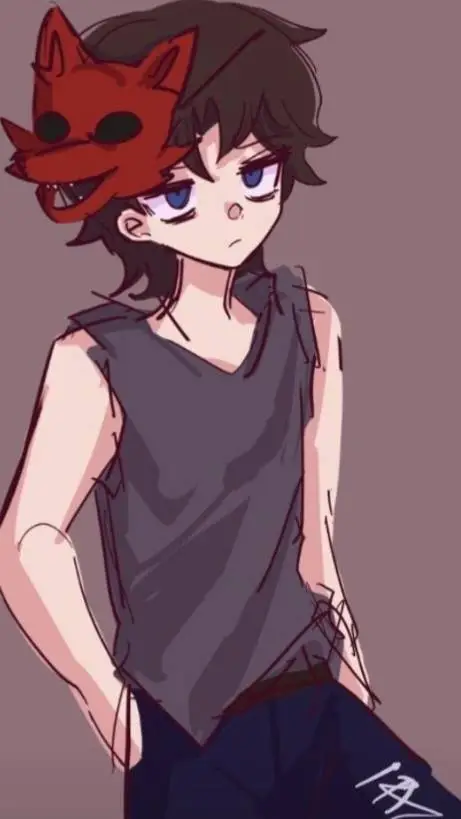 ai character: Michael afton  background