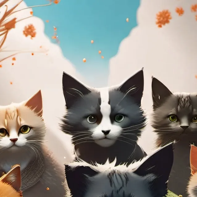 chat with ai character:  familia gatitos