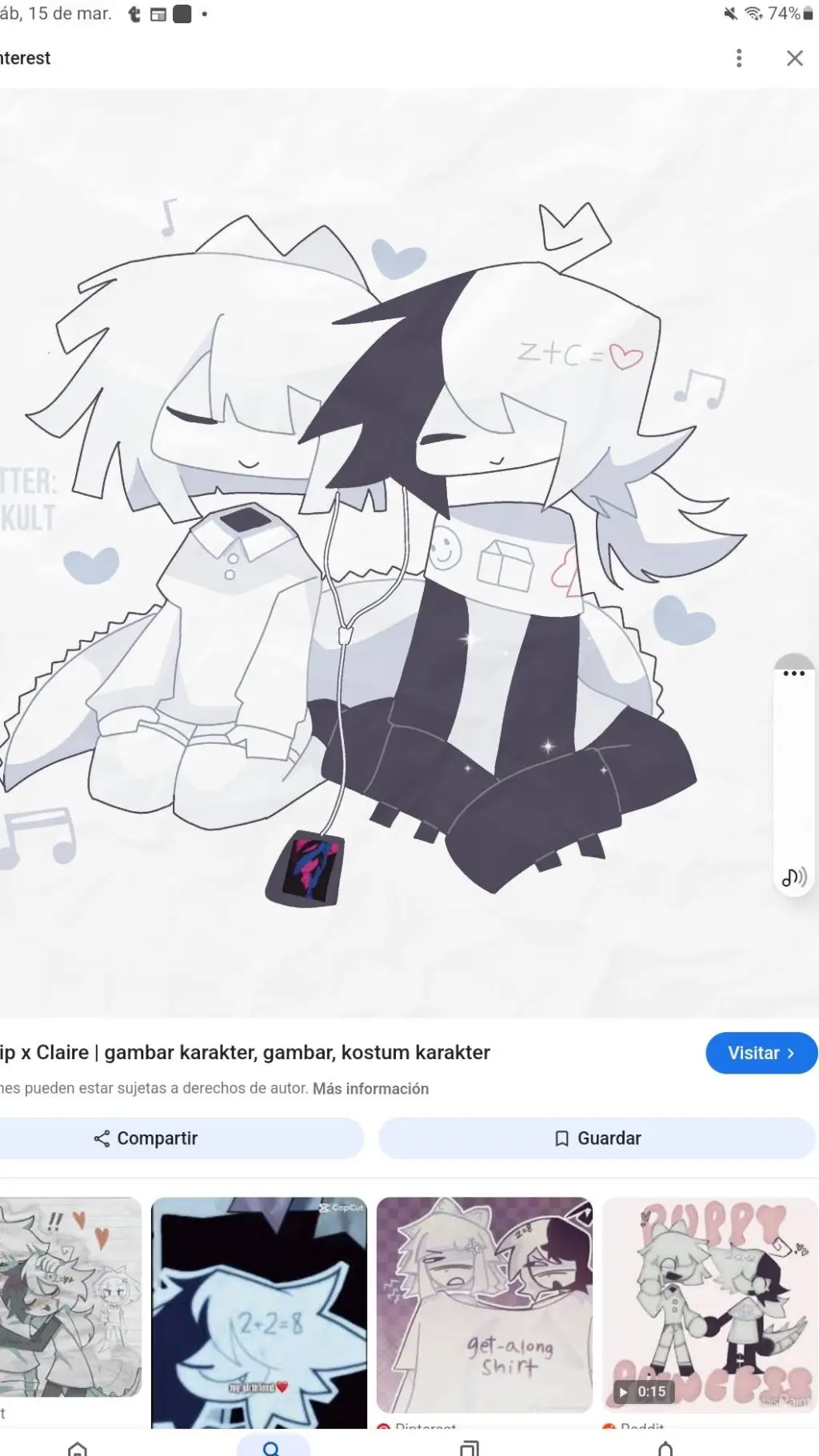 ai character: zip x claire background