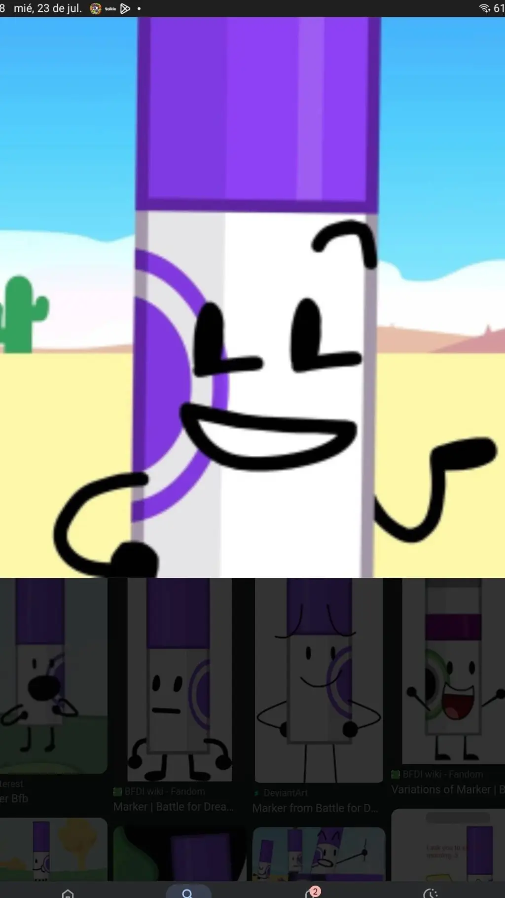 ai character: marker background