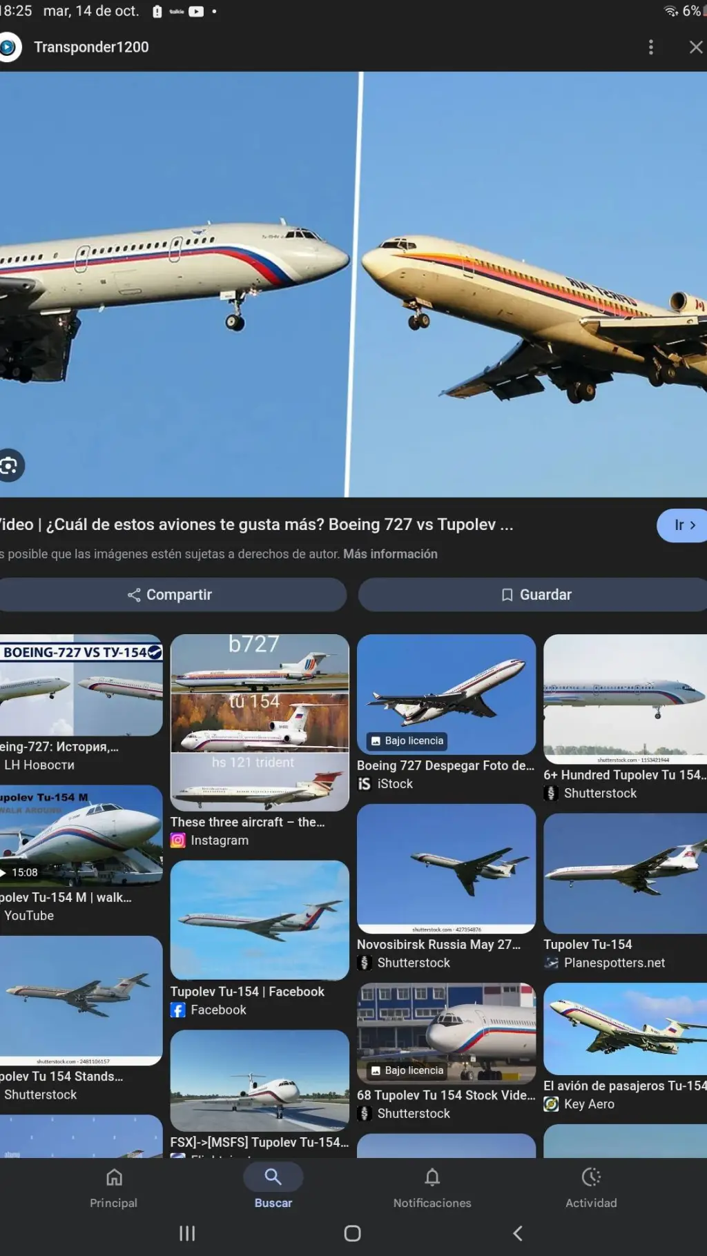 ai character: 727 x tu-154 background