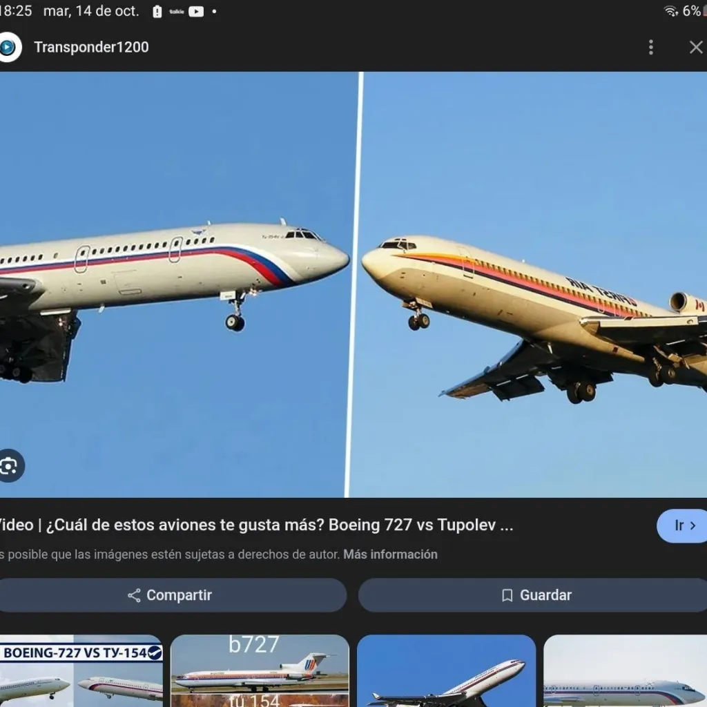 chat with ai character: 727 x tu-154